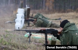 Во время боевой подготовки на полигоне