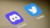 Discord and Twitter app icons 