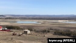 Вид на Тайганское водохранилище, 12 марта 2021 года