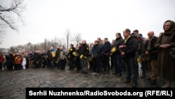 Молебен в память о погибших участниках Революции Достоинства, Киев, 18 февраля 2018 года